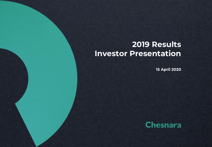 investor presentation