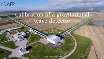 C  a  l  i  b  r  a  t  i  o  n  o  f  a  g  r  a  v  i  t  a  t  i  o  n  a  l  w  a  v  e  d  e