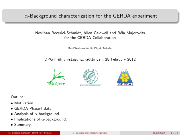 background characterization for the gerda experiment