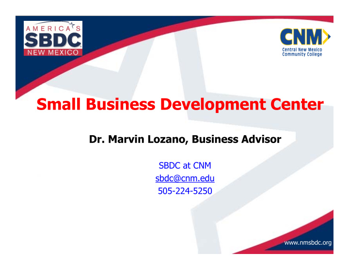 small business development center