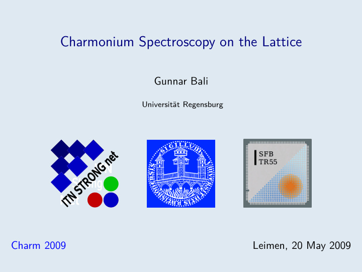 charmonium spectroscopy on the lattice