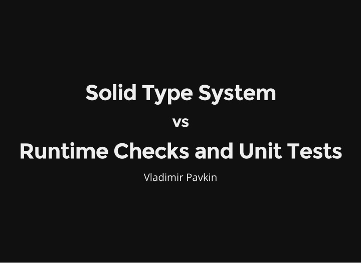 solid type system