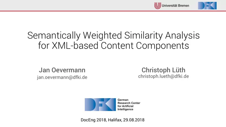 semantically weighted similarity analysis