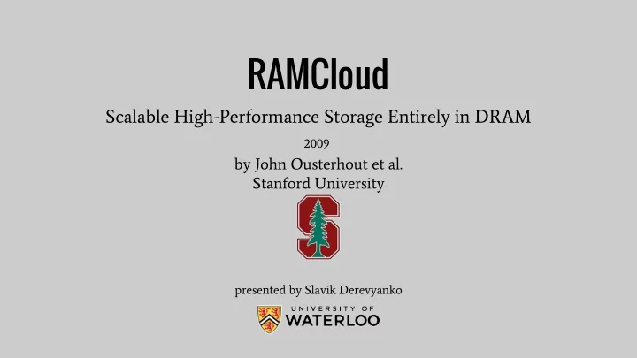 ramcloud