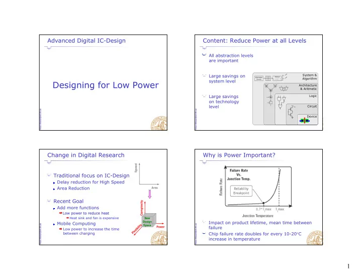 designing for low power
