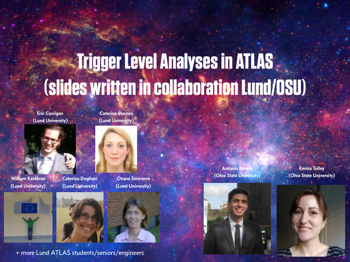 trigger level analyses in atlas slides written in