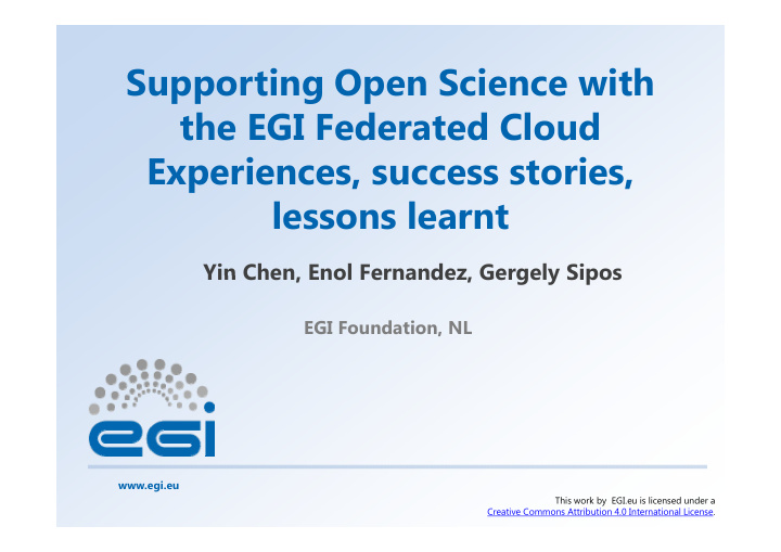 supporting open science with supporting open science with