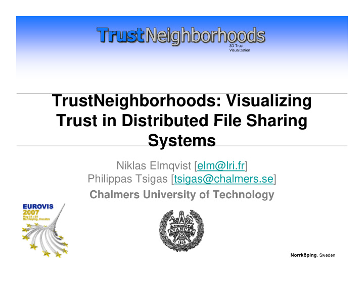 trustneighborhoods visualizing trust in distributed file