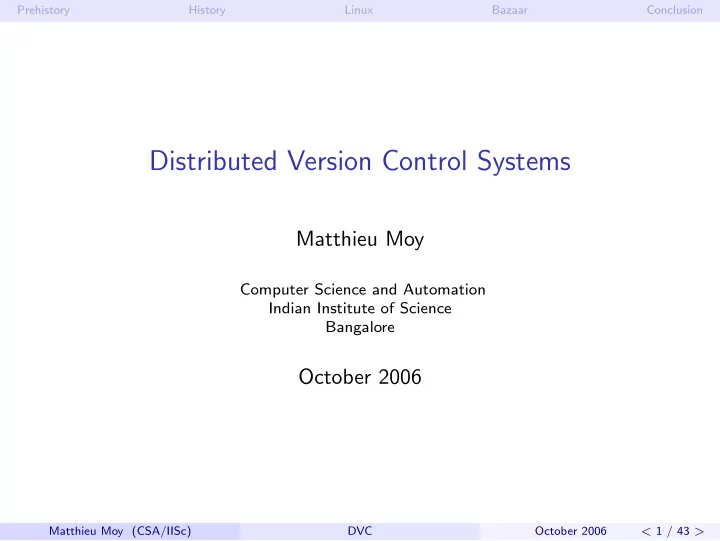 distributed version control systems