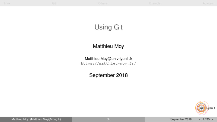 using git