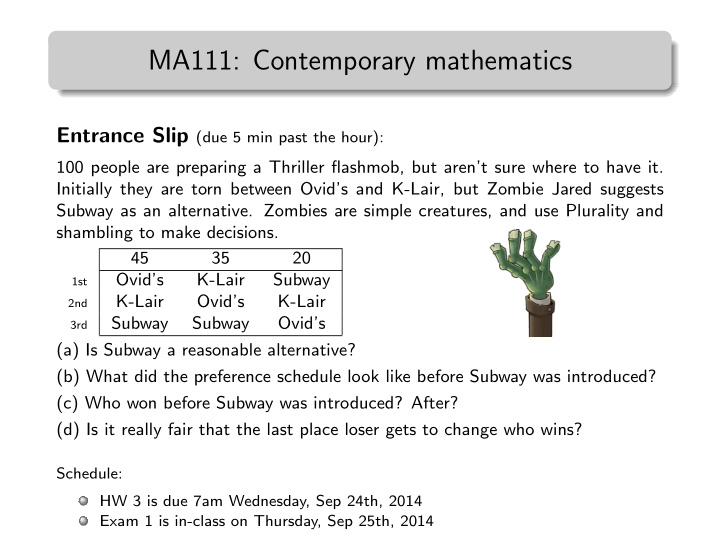 ma111 contemporary mathematics