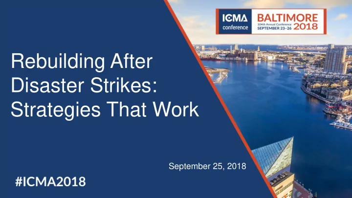 rebuilding after disaster strikes strategies that work