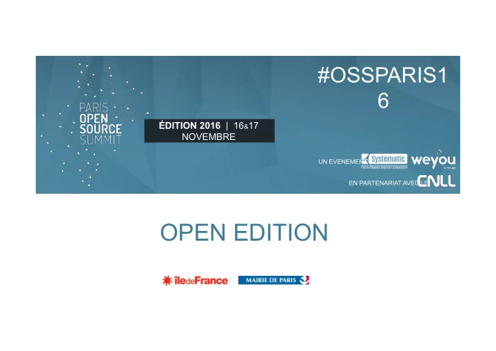 open edition diffuser les r sultats de la recherche en