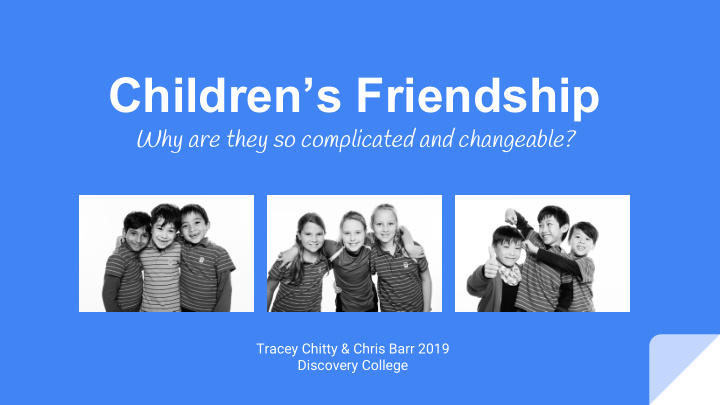 children s friendship