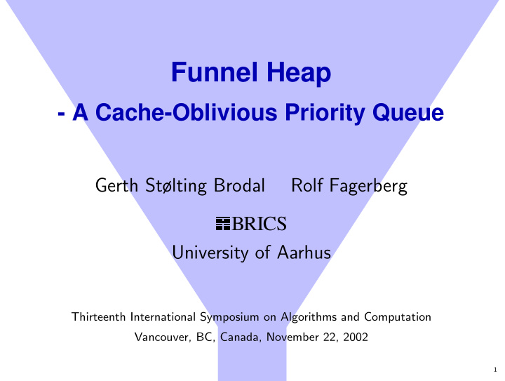 funnel heap