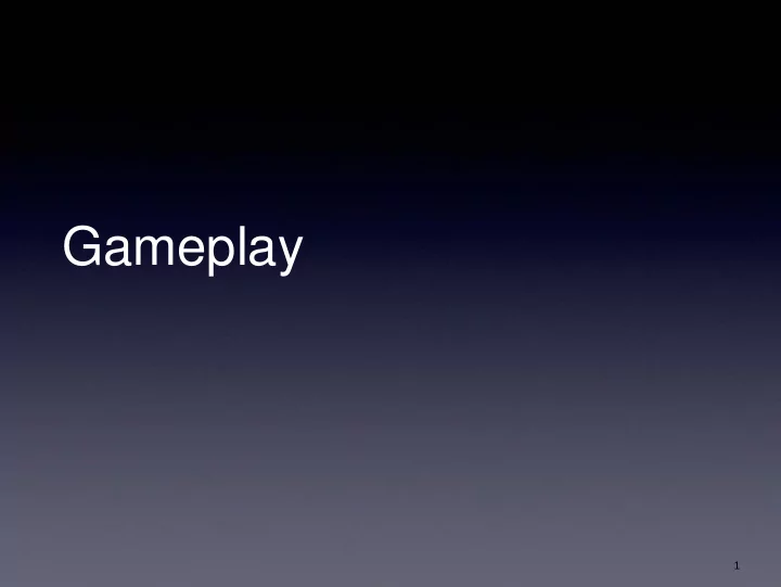 gameplay