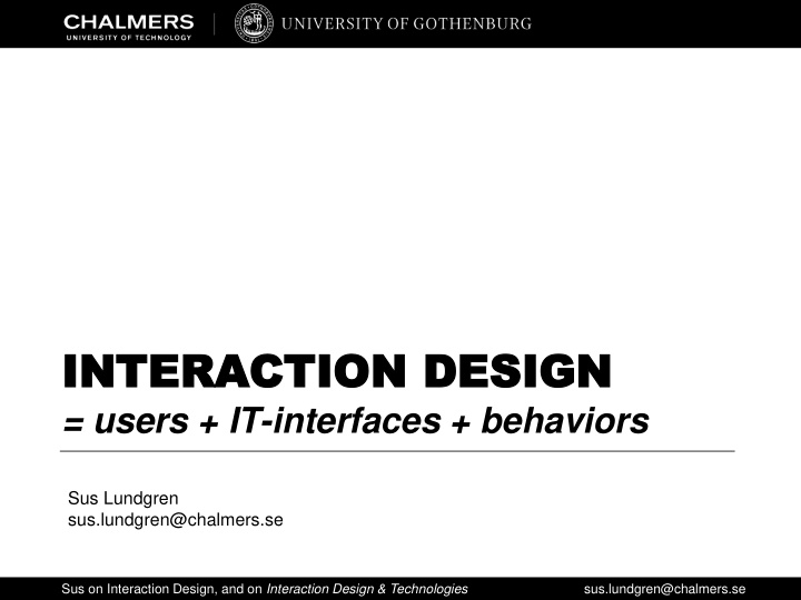interac interacti tion on design design