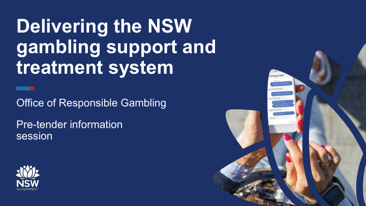 delivering the nsw gambling support and treatment system