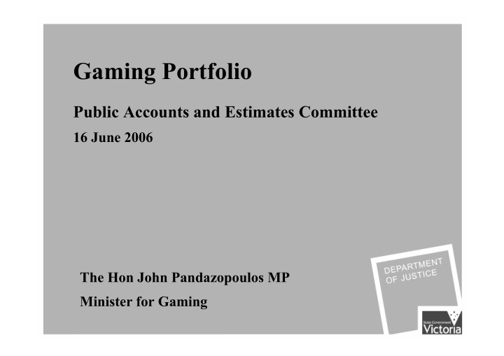 gaming portfolio