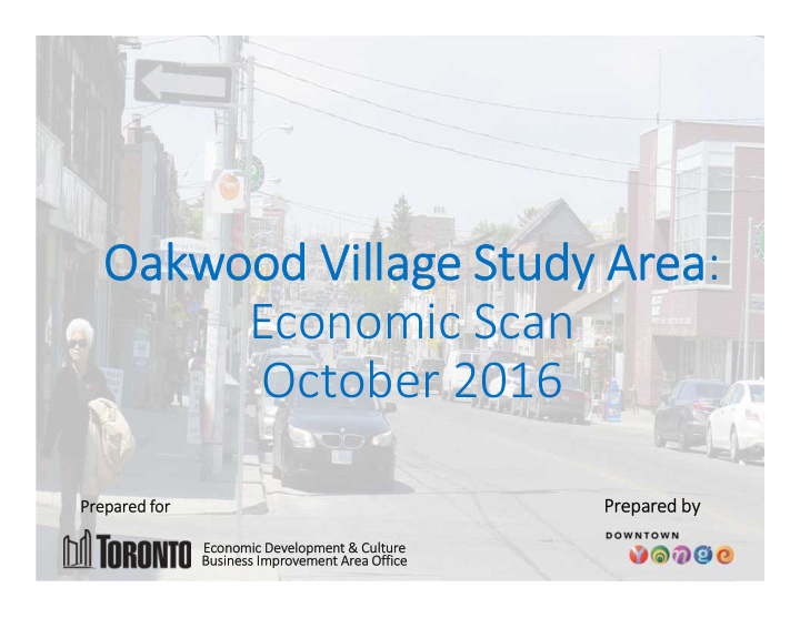 oakwood village study area economic scan october 2016