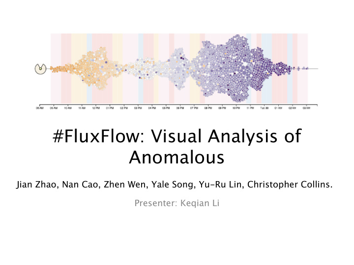 fluxflow visual analysis of anomalous