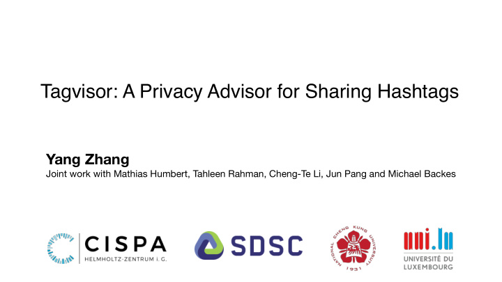 tagvisor a privacy advisor for sharing hashtags