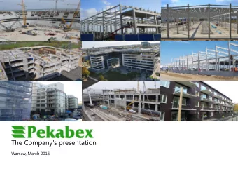 The Company's presentation  Warsaw, March 2016  Key figures  227,541 K PLN  #1  4  about 1000