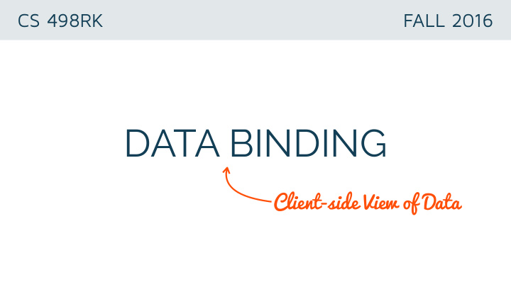 data binding
