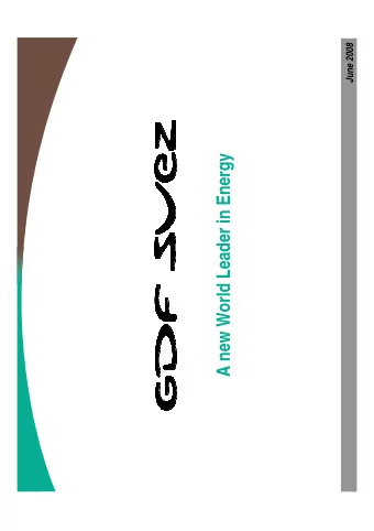 A new World Leader in Energy  1  Disclaimer  Important Information  This communication does not