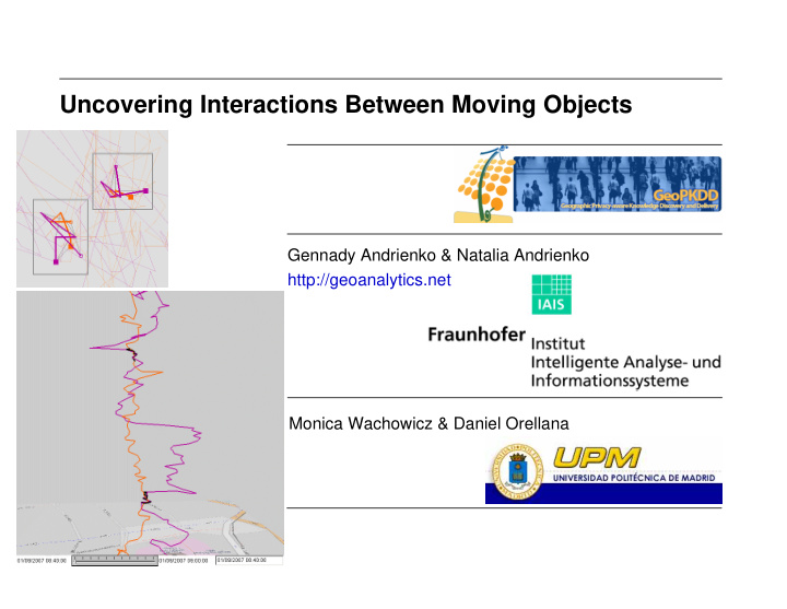 uncovering interactions between moving objects