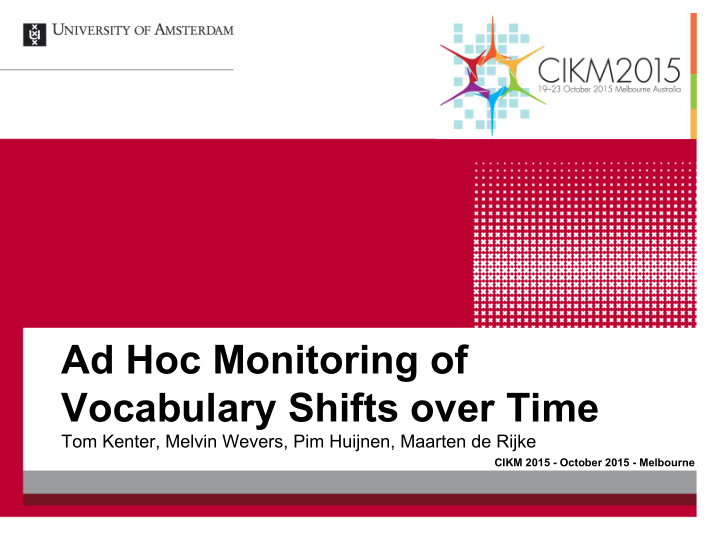 ad hoc monitoring of vocabulary shifts over time
