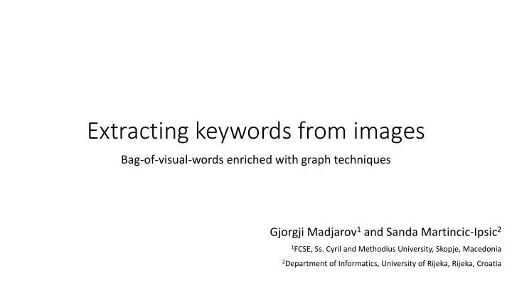 extracting keywords from images