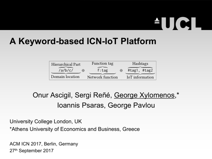 a keyword based icn iot platform