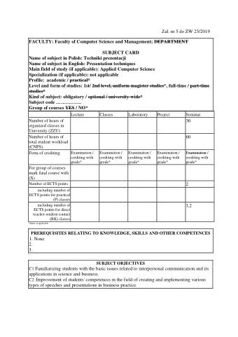 Total hours Seminar  Number of hours Sem 1 Basics of interpersonal communication: basic
