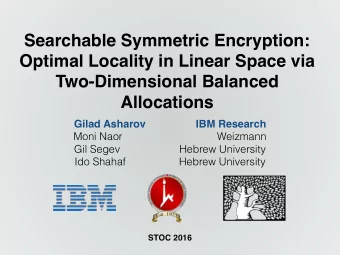 Searchable Symmetric Encryption:  Optimal Locality in Linear Space via  Two-Dimensional Balanced