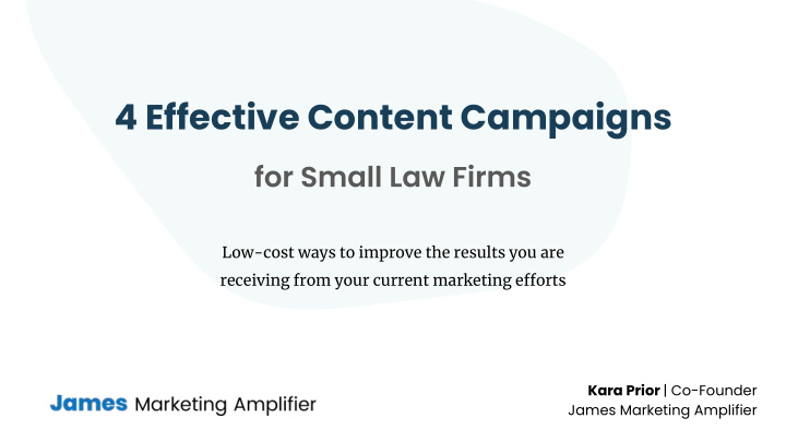 4 effective content campaigns