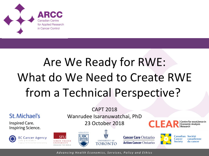 are we ready for rwe what do we need to create rwe from a