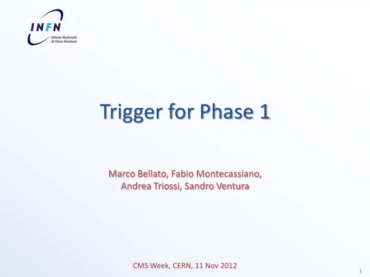 trigger for phase 1