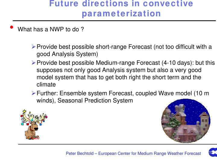 future directions in convective future directions in