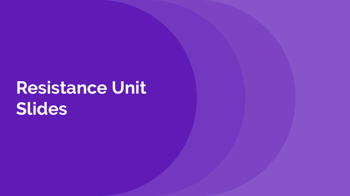 resistance unit slides discussion norms and vocabulary