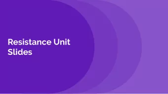 Resistance Unit  Slides  Discussion Norms and Vocabulary  Todays Agenda:  1.  Record homework