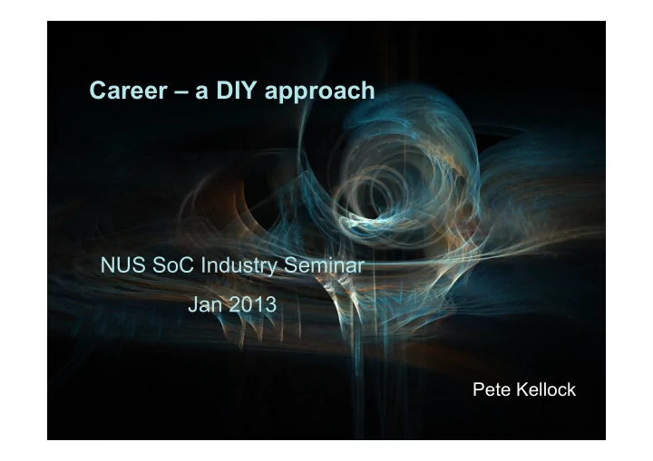 career a diy approach