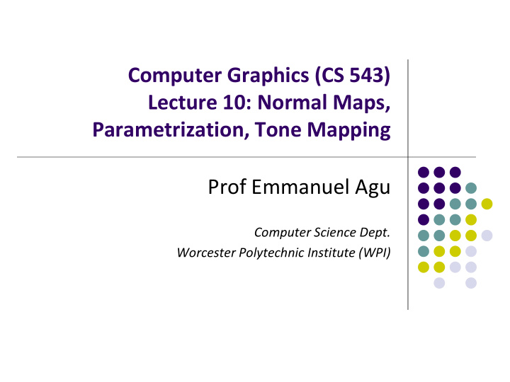 computer graphics cs 543