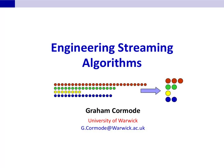 engineering streaming