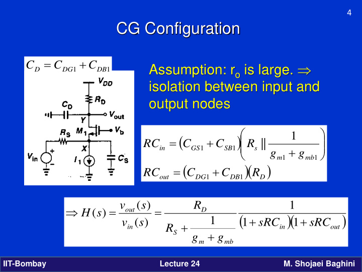 cg configuration