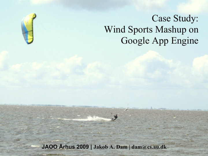 case study wind sports mashup on google app engine