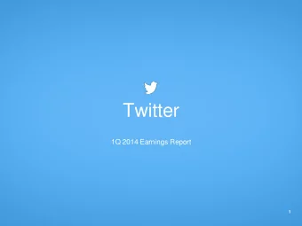 1Q 2014 Earnings Report  1  Forward-looking statements and  non-GAAP information This presentation