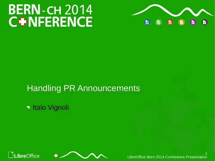 handling pr announcements