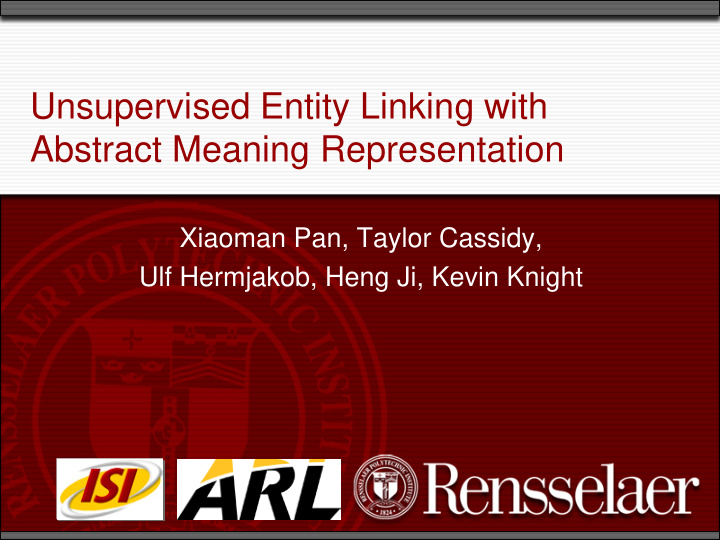 unsupervised entity linking with abstract meaning