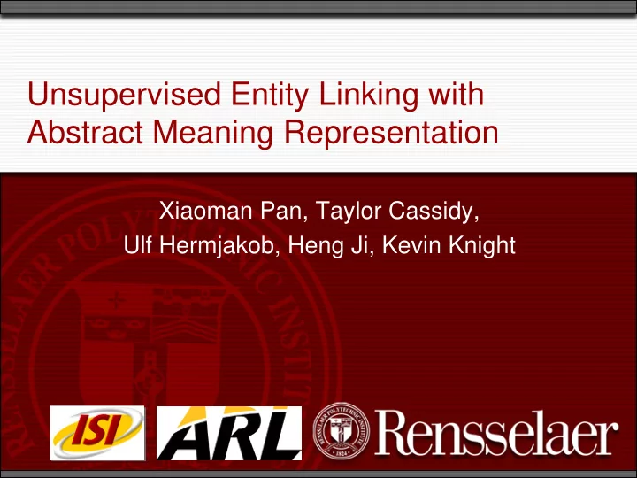 unsupervised entity linking with abstract meaning